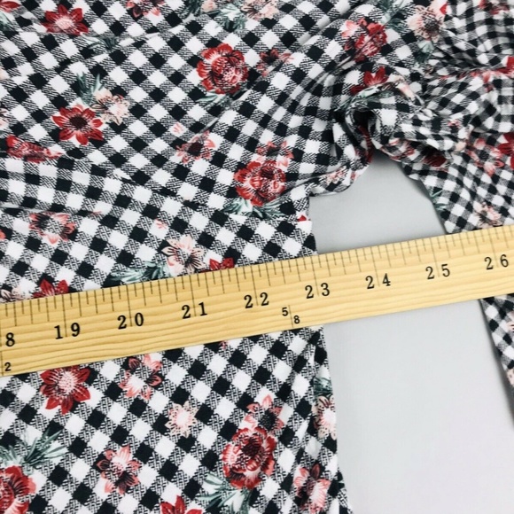 Style Co 3/4 Bell Sleeve Slits Floral Blouse SZ XL - Picture 4 of 7